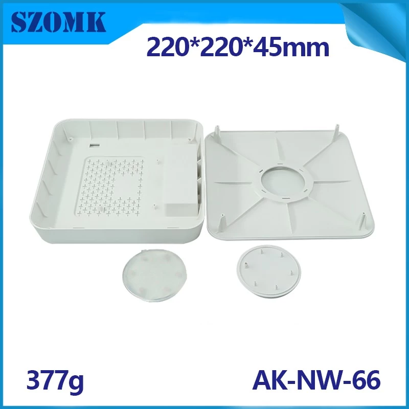 SZOMK factory supply net-work plastic enclosure for electronics round box AK-NW-66