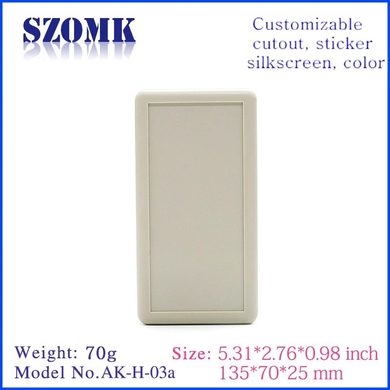 SZOMK handheld enclosures plastic electronic for PCB AK-H-03a 25*70*135mm