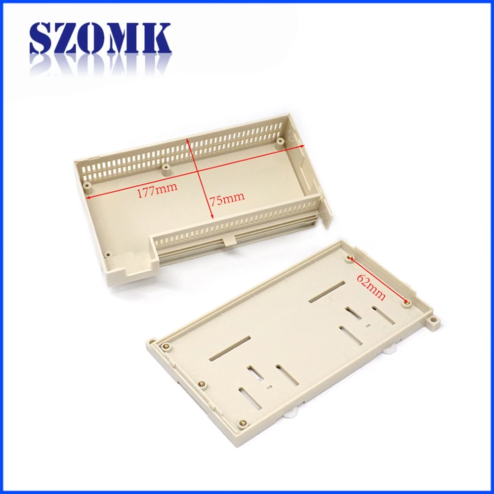 SZOMK high quality din rail enclosure box for electronics AK-P-27 180*100*53mm