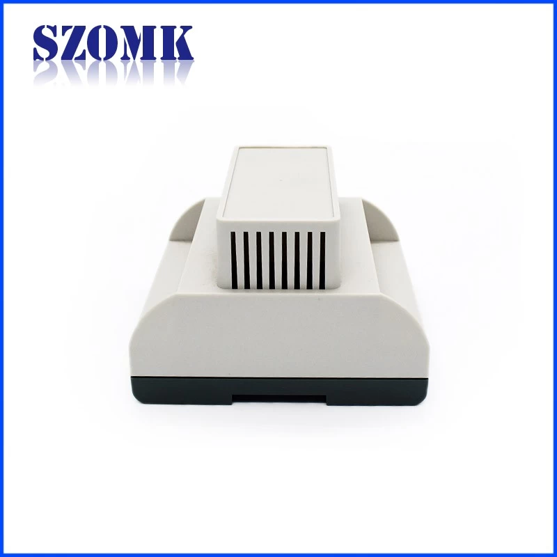 SZOMK hot sale fire-resistant material V0 ABS DIN-RAIL enclosure case for pcb and Electronic component AK8009 111*108*74mm