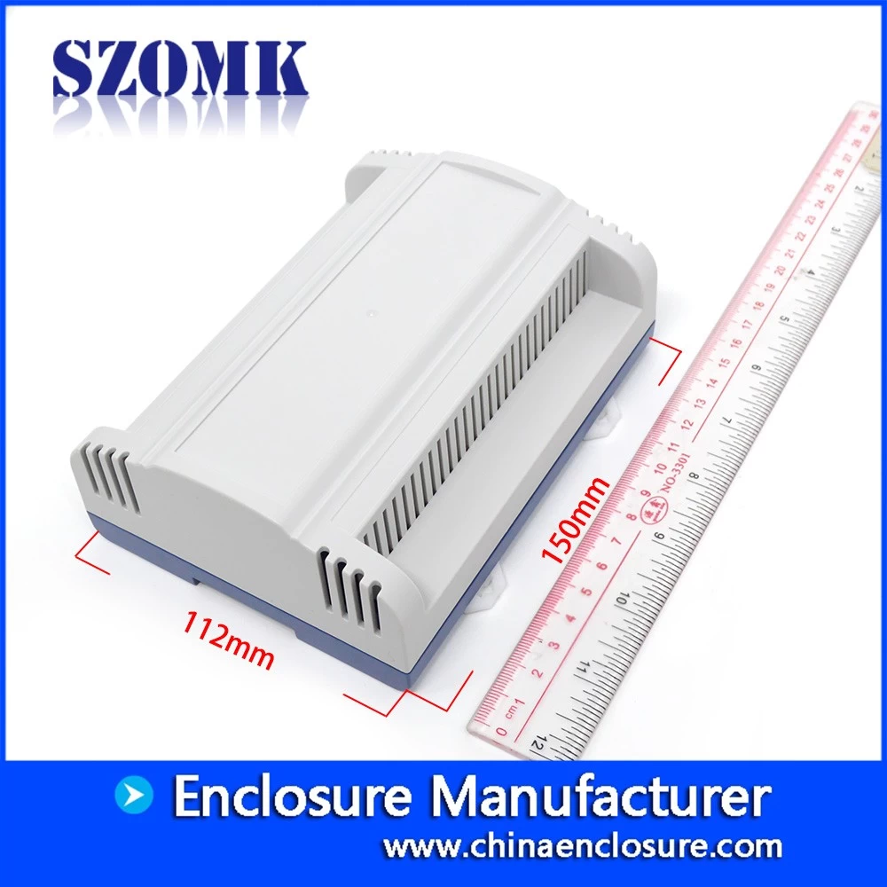 SZOMK plastic din rail enclosure industrial control box/AK-DR-57/150*112*56mm