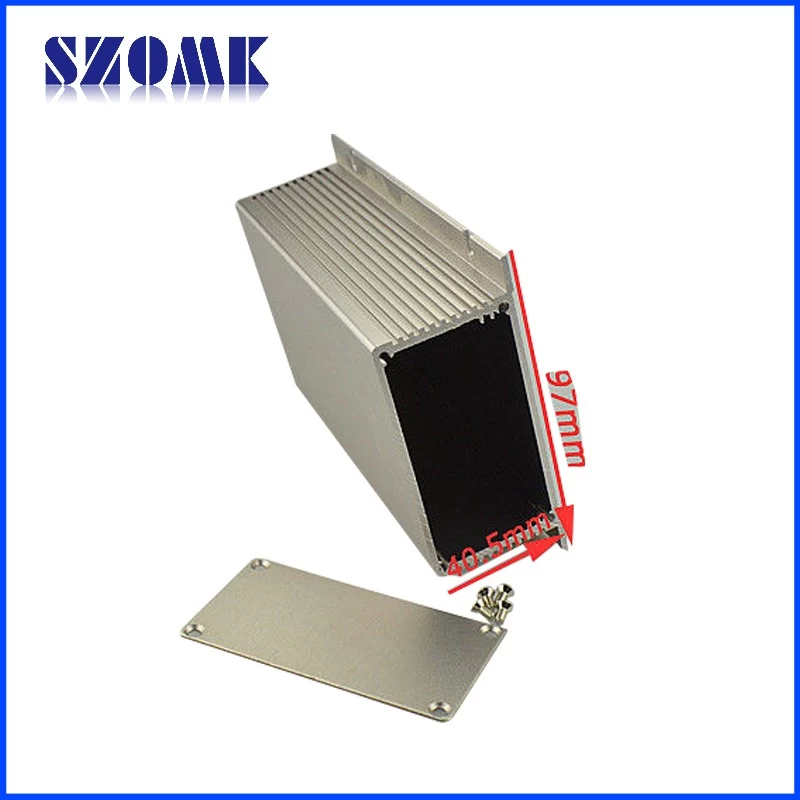 SZOMK wall mounting anodized brushed aluminum enclosure for power supply AK-C-A17 130*97*40mm