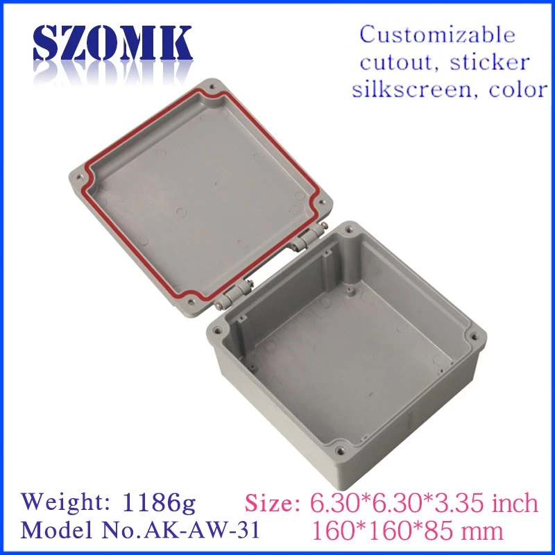 Shen Zhen high quality custom die cast aluminum  enclosure ak-aw-31 160*160*85mm for industrial