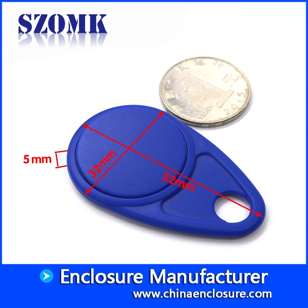 ShenZhen plastic mini size 52X32X5mm anti-lost bluetooth tracker smart tag key finder enclosure supply/AK-R-142