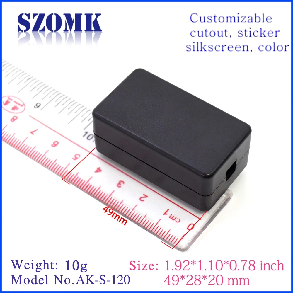 Shenzhen best choose standard box plastic enclosure for usb connector manufacturer AK-S-120  49*28*20mm