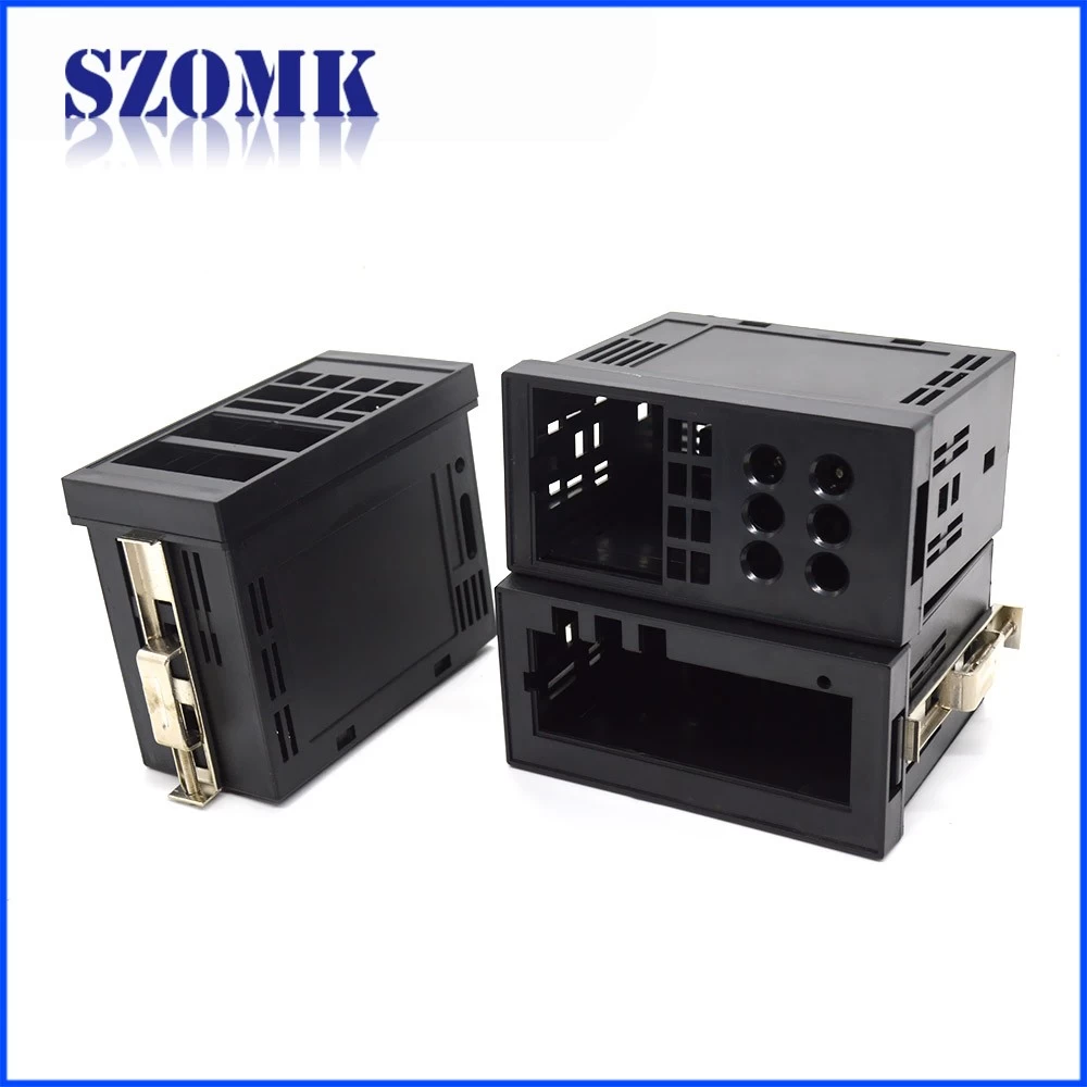 Shenzhen best selling hot chinese products two types din rail termination box plastic enclosure manufacturer AK-DR-55  96*48*76mm