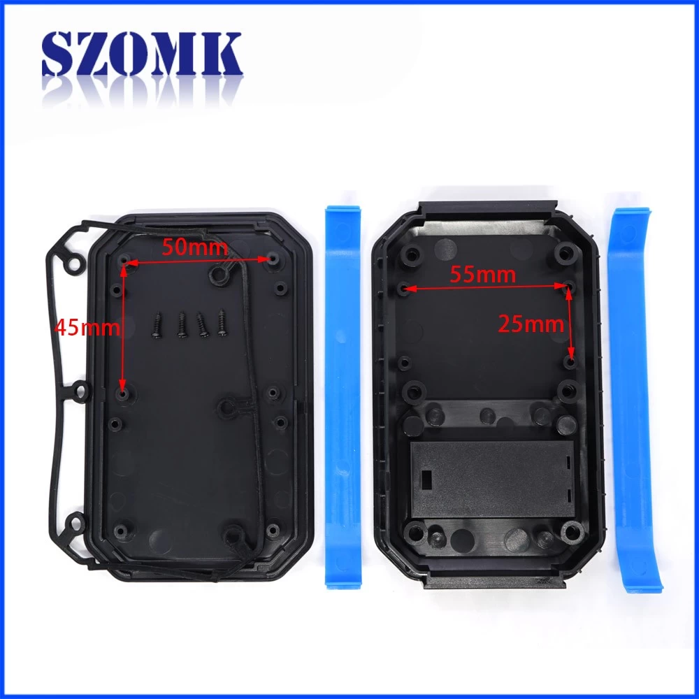 Small order OEM colorful handheld plastic enclosure for remote AK-H-77a 126*80*20mm