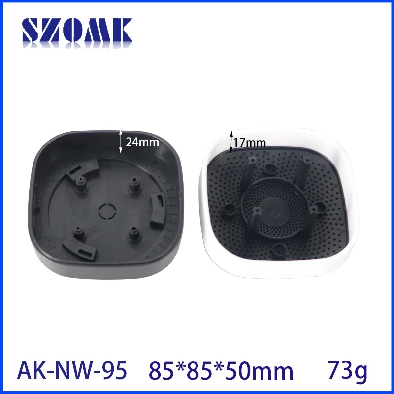Smart sensor housing Wireless gateway smoke sensing air temperature PM2.5 air monitor enclosure 85*85*50mm AK-NW-95