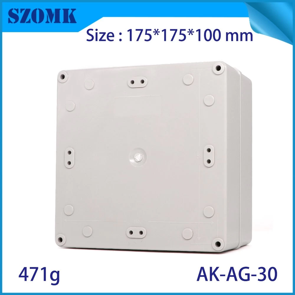 Szomk Big Square Enclosure IP66 waterproof junction box AK-AG-30 175 * 175 * 100 mm