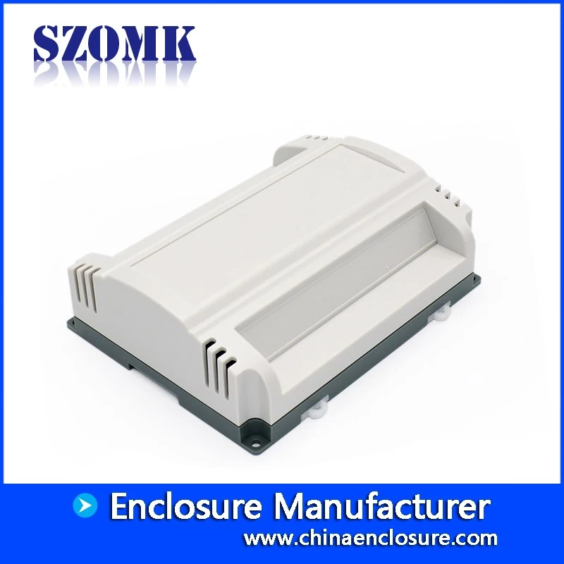Szomk Fire-retardant material switch box din rail enclosure for pcb AK80008 173.8*138.5*57mm