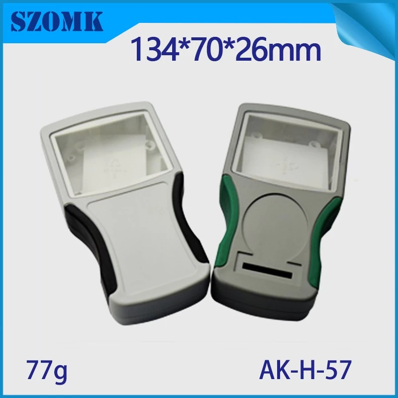 Very design handheld plastic enclosure for LCD device AK-H-57 134*70*31mm