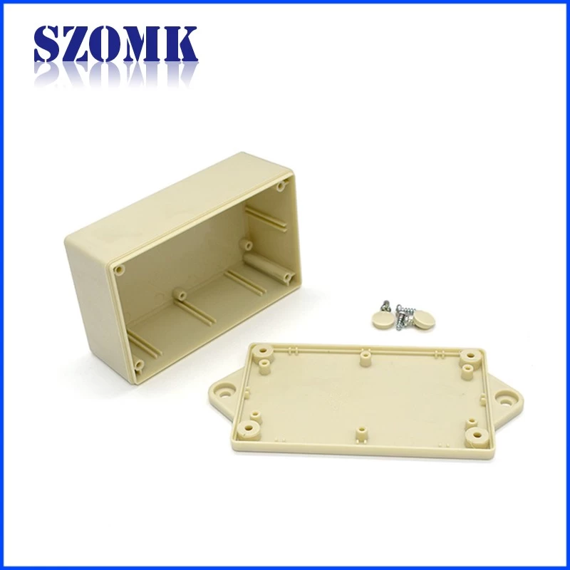 Wall mounting abs plastic design electronics case housing for pcb design High quality abs material plastic junction box AK-W-51