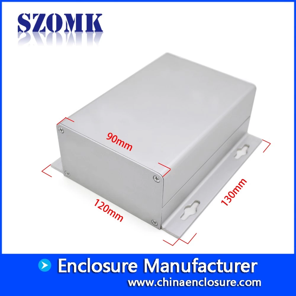 Wall mounting extruded aluminum enclosure profile housing for electronic device AK-C-A42 130*120*50mm