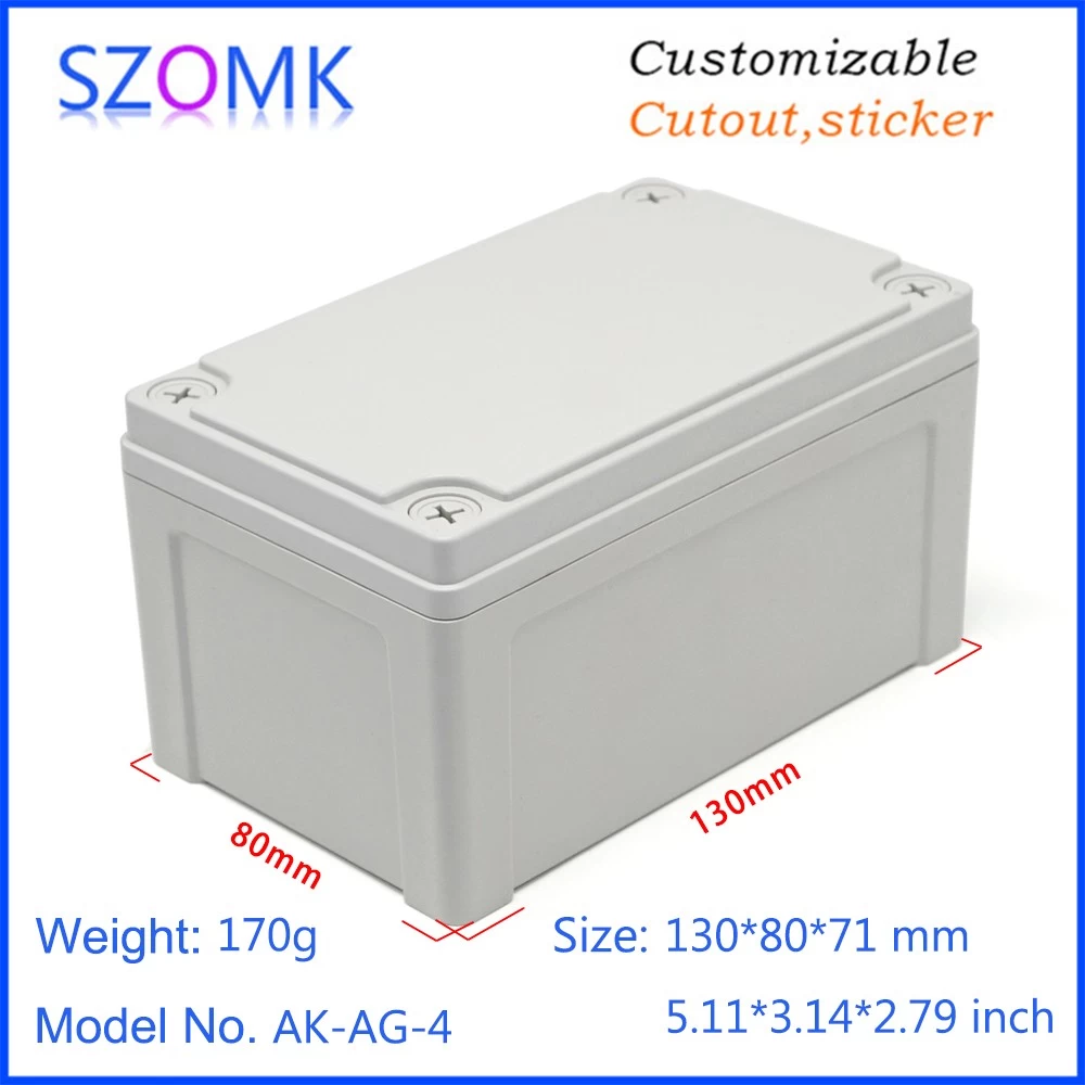 Wholesale abs plastic IP66 waterproof box electrical enclosure for AK-AG-04 130*80*71mm