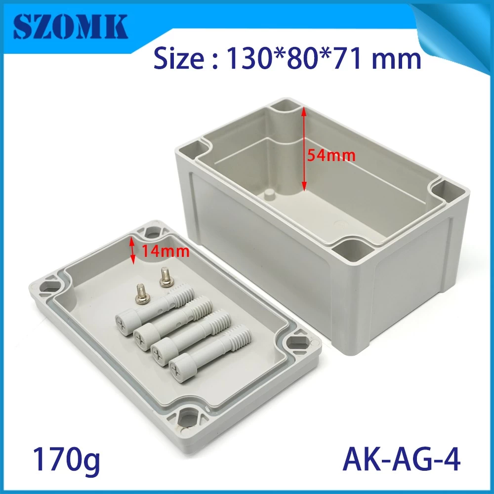 Wholesale abs plastic IP66 waterproof box electrical enclosure for AK-AG-04 130*80*71mm