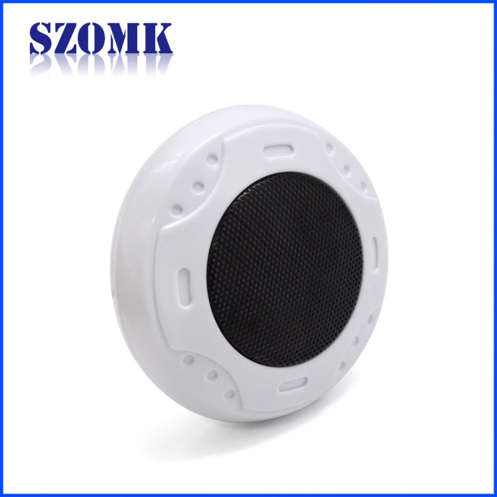 abs white black plastic round shape sound collector instrument junction enclosure for electronic device AK-N-55 86*50