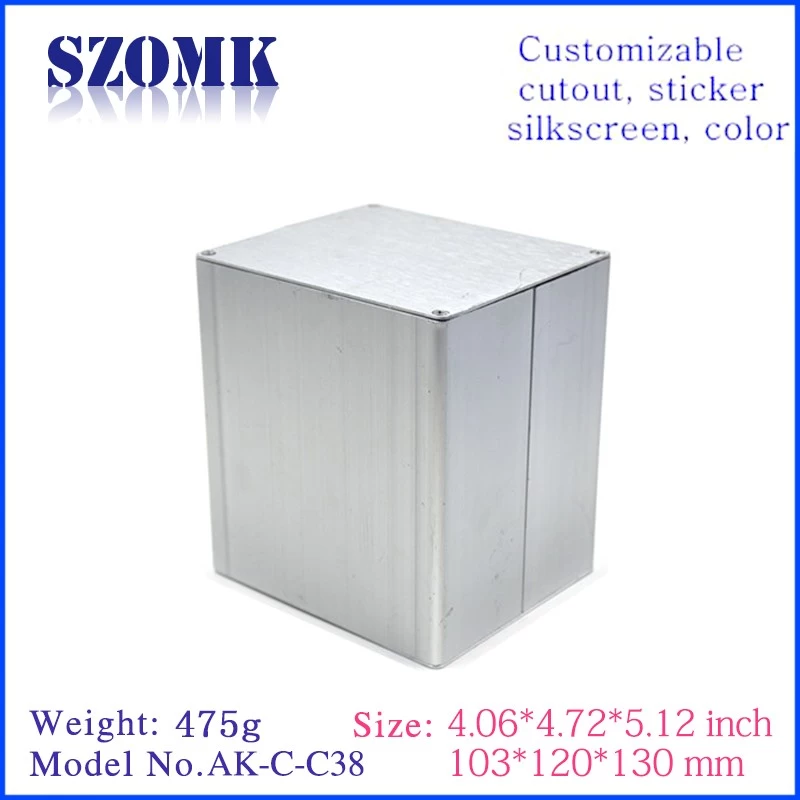 aluminum electronic device enclosure for electrical equipments with 103*120*130mm