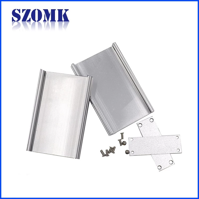 aluminum extrusion profile case szomk silvery anodizing aluminum project box extruded aluminum box ak-c-c56