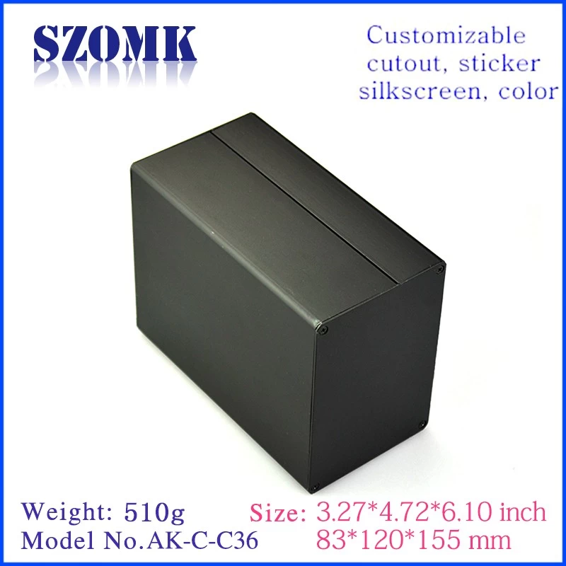 aluminum outdoor electrical junction box with 83(H)*120(W)*free(L)mm from szomk