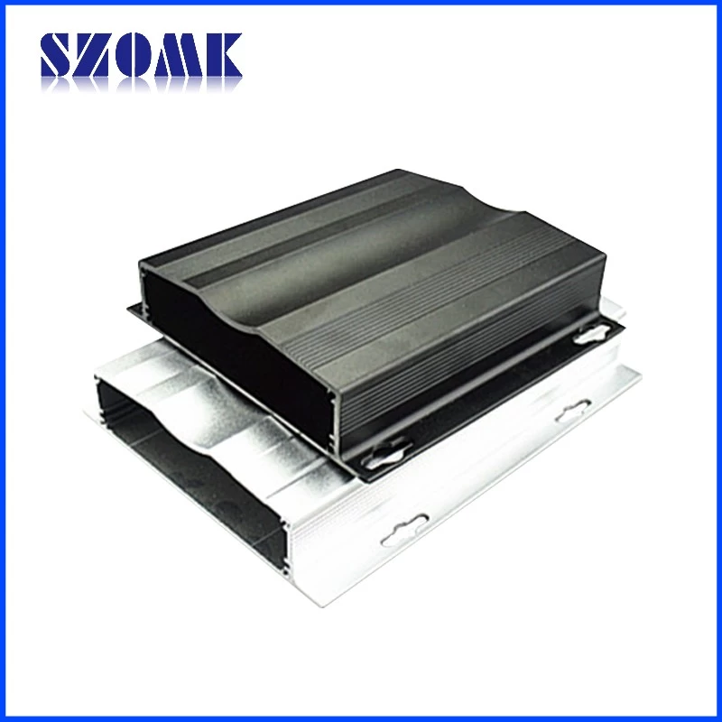 aluminum rectangular tubing junction box aluminum electronic project enclosure aluminium case diy AK-C-A3 29(H)x129(W)x free(mm)
