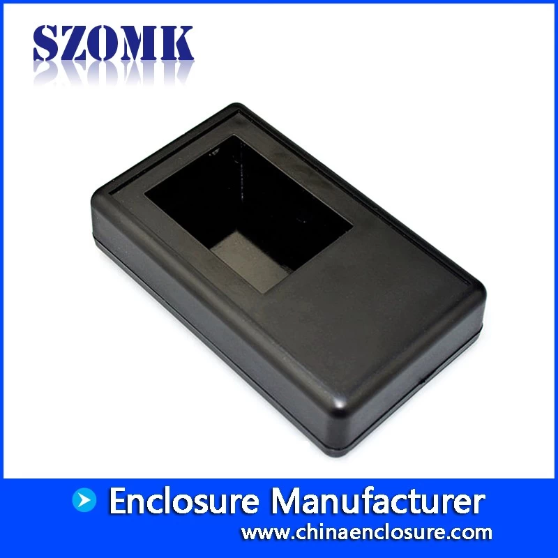 black plastic box handheld enclosure electronics project box AK-S-53