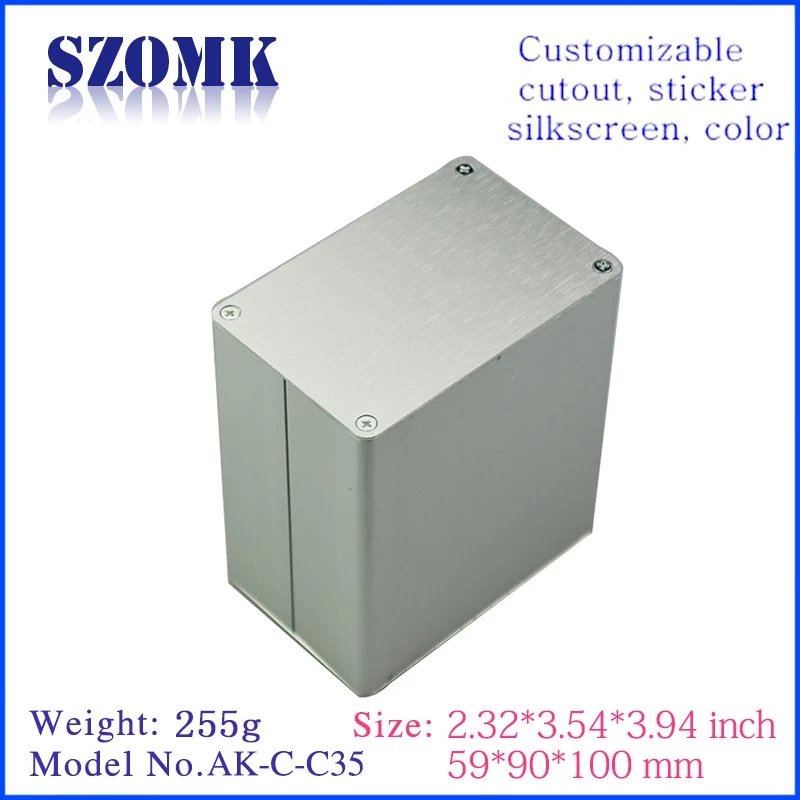 box cover  59*90*100mm aluminum electronic instrument enclosures/AK-C-C35