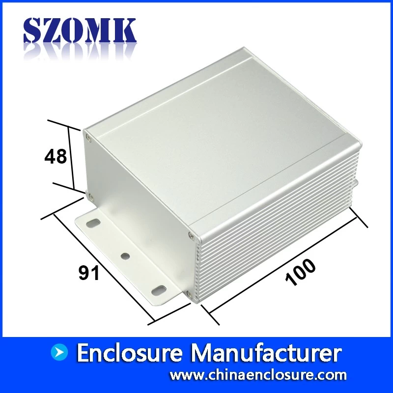 china manufacturer aluminum material junction box type instrument enclosure aluminum pcb enclosures 48*91*100mm/AK-C-C31