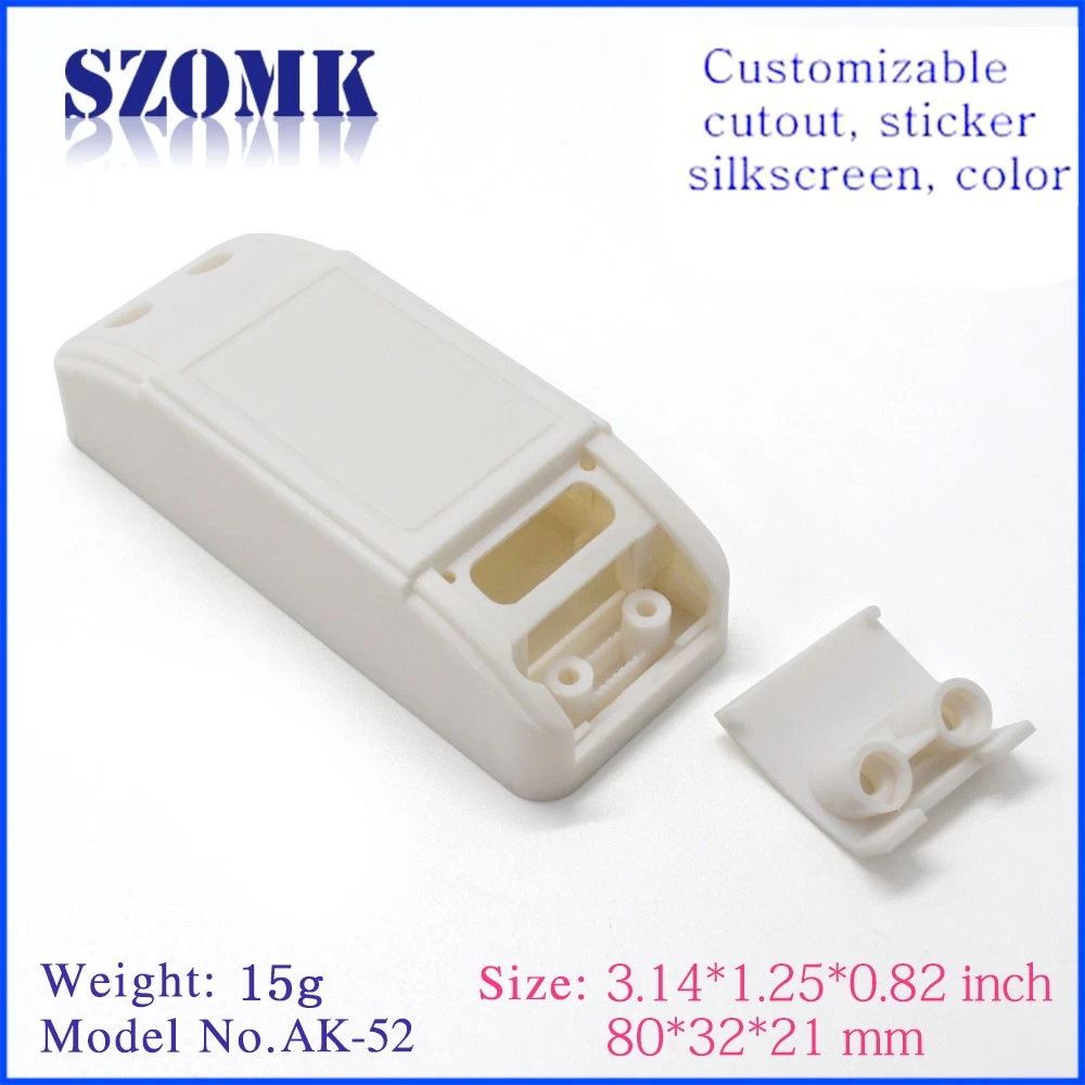 cost saving plastic enclosure customized LED power supplier shell houisng size 80*32*21mm