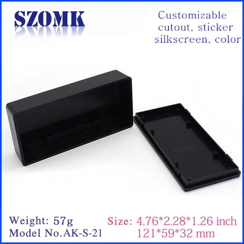 custom casing plastic box electronic control plastic enclosure  AK-S-21  32*59*121mm