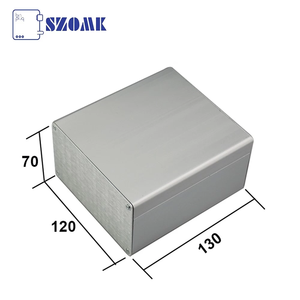custom electronic box aluminum extruded pcb enclosure AK-C-C39 70*120*130mm