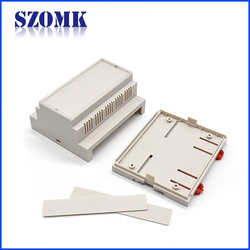 SZOMK din rail case ABS plastic pcb enclosure for electronic project AK-DR-42 87*60*105mm