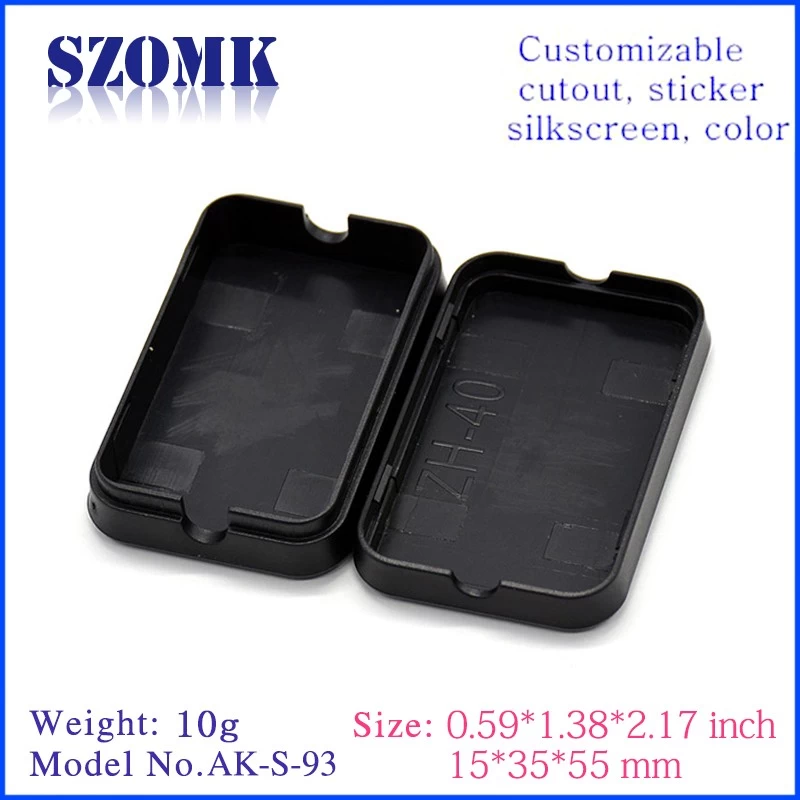 China hot sale distribution abs plastic 55X35X15mm standard project enclosure supply/AK-S-93