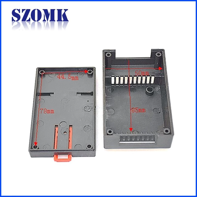 Gungdong high quality electrical distribution 65X45X28mm din rail mounting clip enclosure supply/AK-DR-07