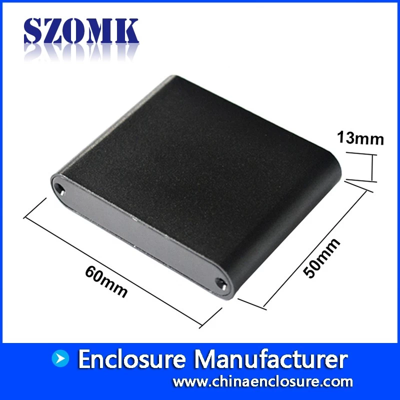 electrical handheld aluminum extruded enclosure for mobile power supply AK-C-B65 13*60*50mm