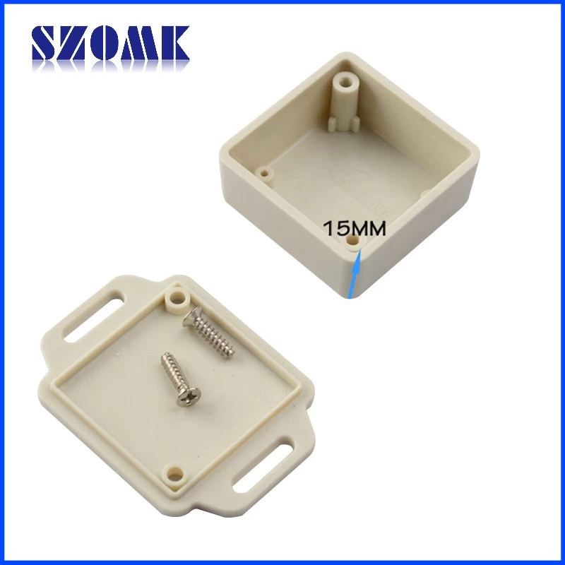 electronic new plastic abs enclosure for pcb box AK-W-37 36x36x15 mm