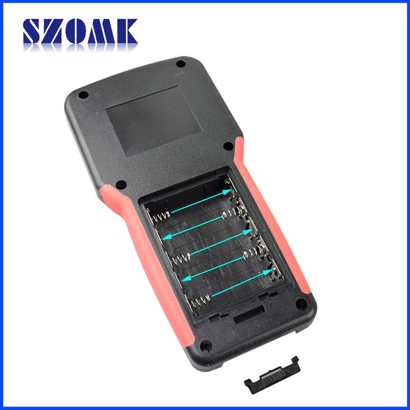 electronics handheld plastic junction box with 5 AA battery holder AK-H-32