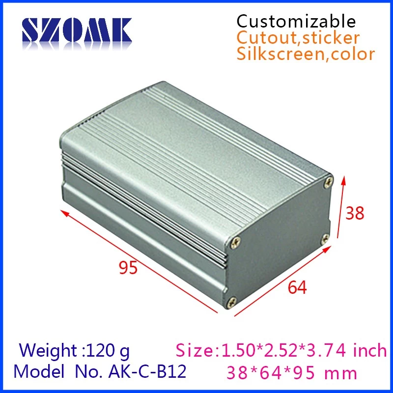 extruded aluminium enclosures for electronics projects,AK-C-B12