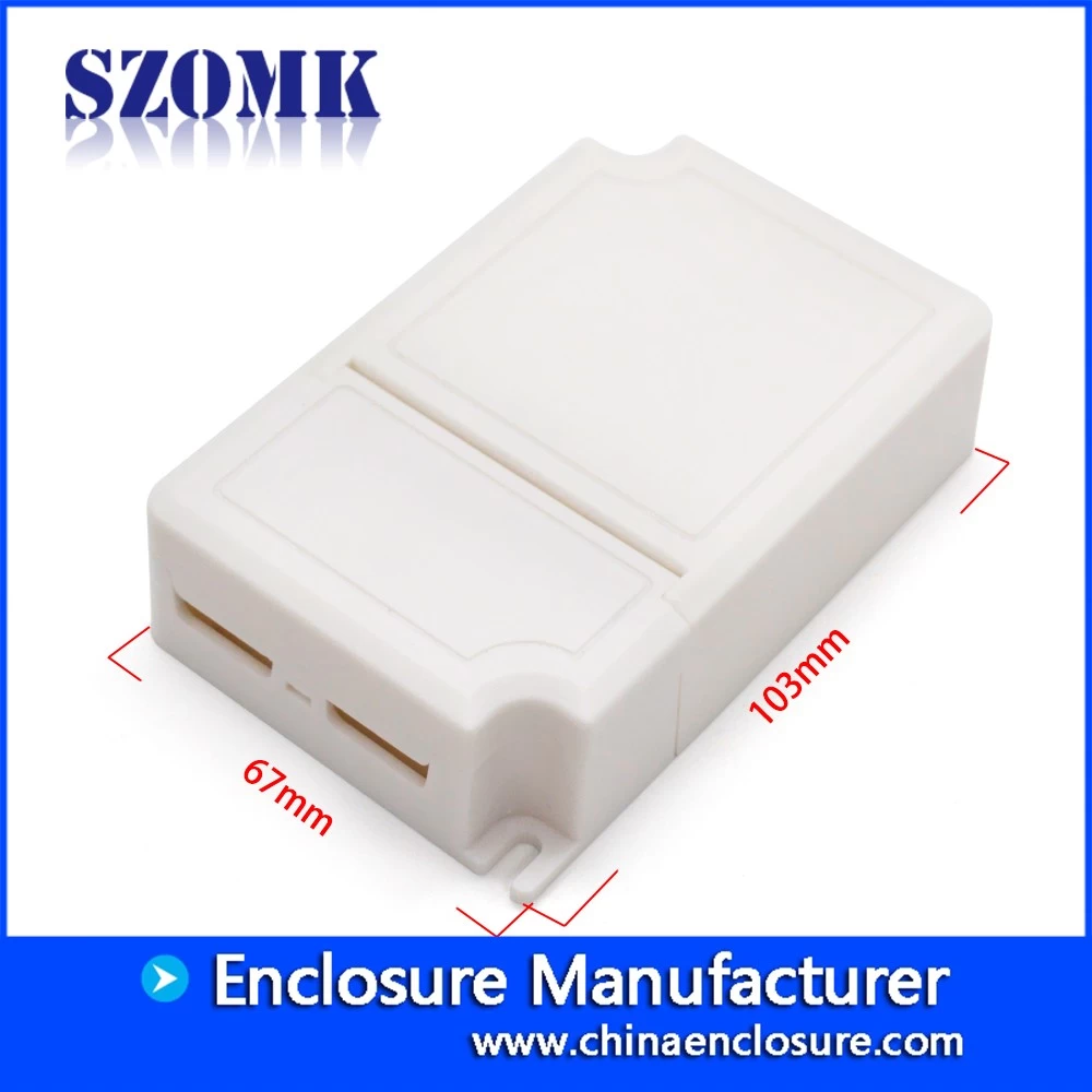 factory price LED plastic power supplier enclosure electronic device size 103*67*27mm