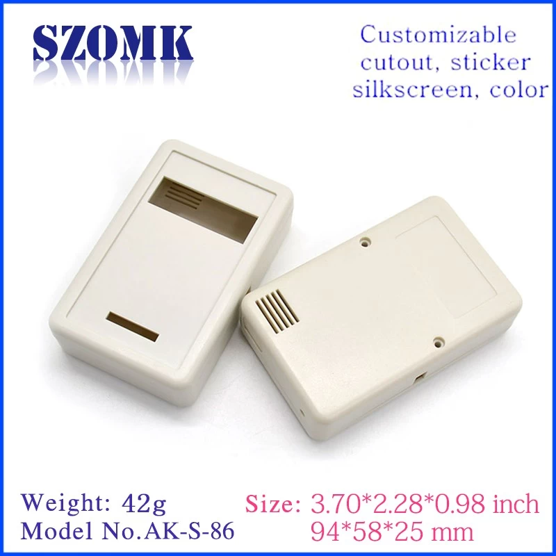 heat sink pcb plastic housing with hole  AK-S-86  25*58*94mm