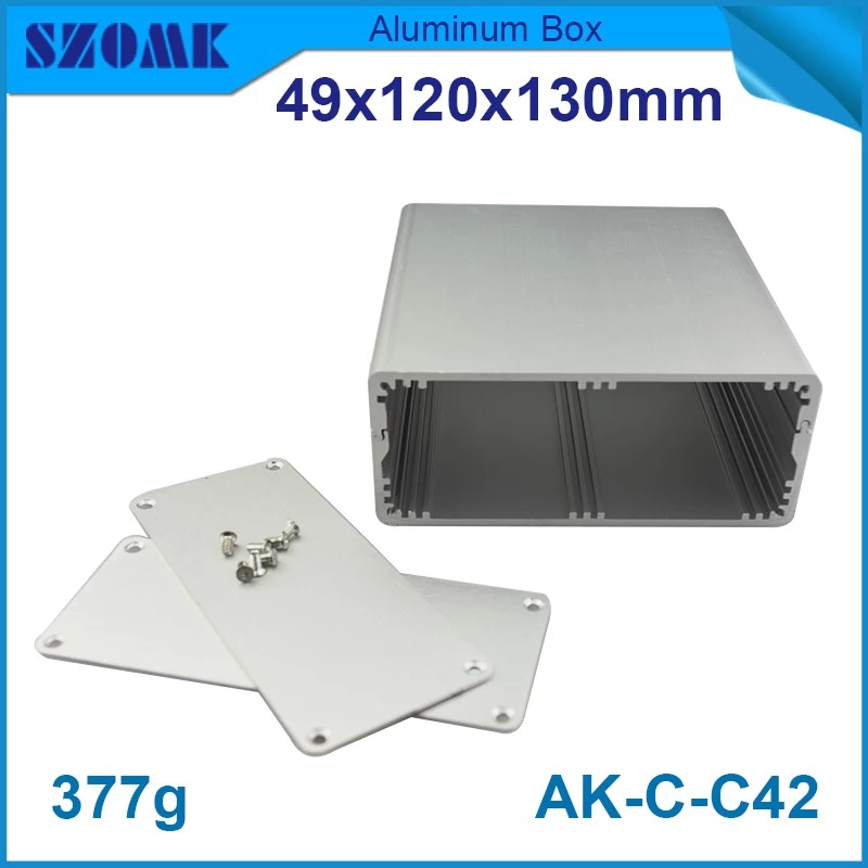 high quality extruded aluminum enclosure for pcb AK-C-C42 49*120*130mm