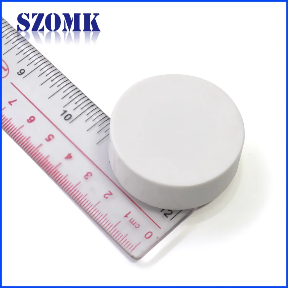 hot sale white round abs plastic bluetooth device shell detector case size 46*16mm