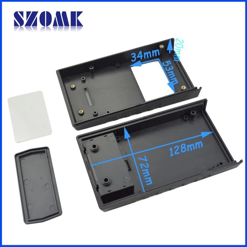 hot selling abs electronics plastic enclosure with 2 AA battery holder AK-H-34