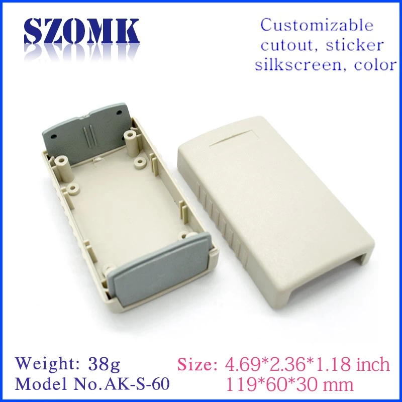 Shenzhen hot sale 119X60X30mm abs plastic instrument project  enclosure supply/AK-S-60