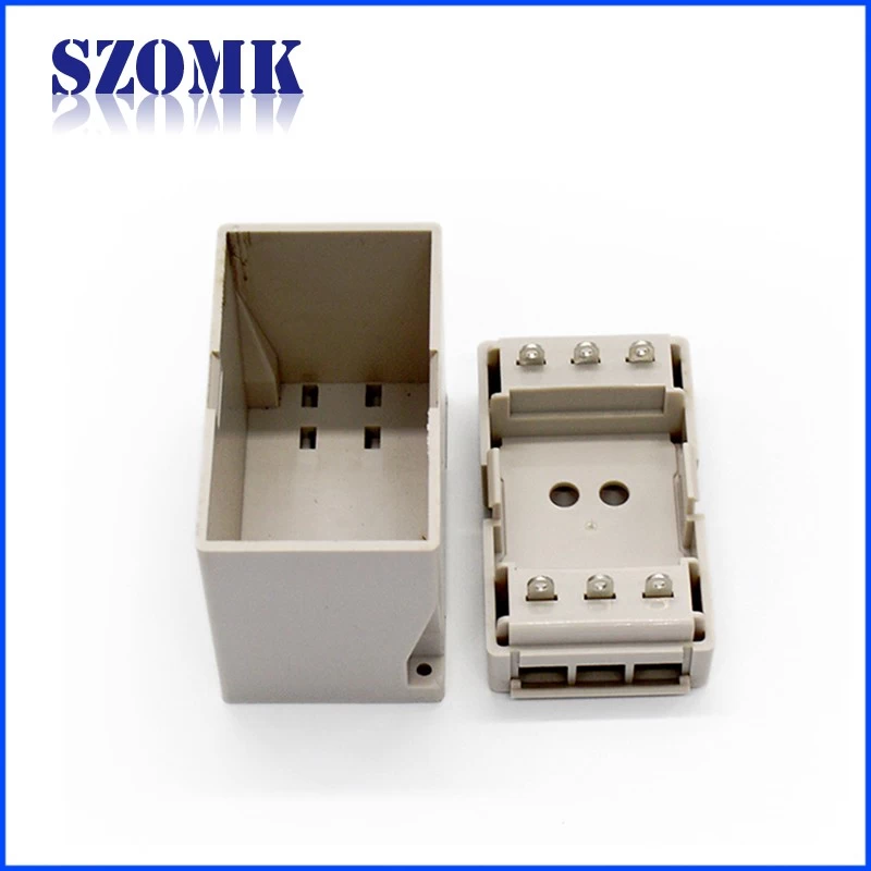 indusrial plastic din rail electronic relay enclosure manufacture plastic dinrail casing with 75*71*43mm