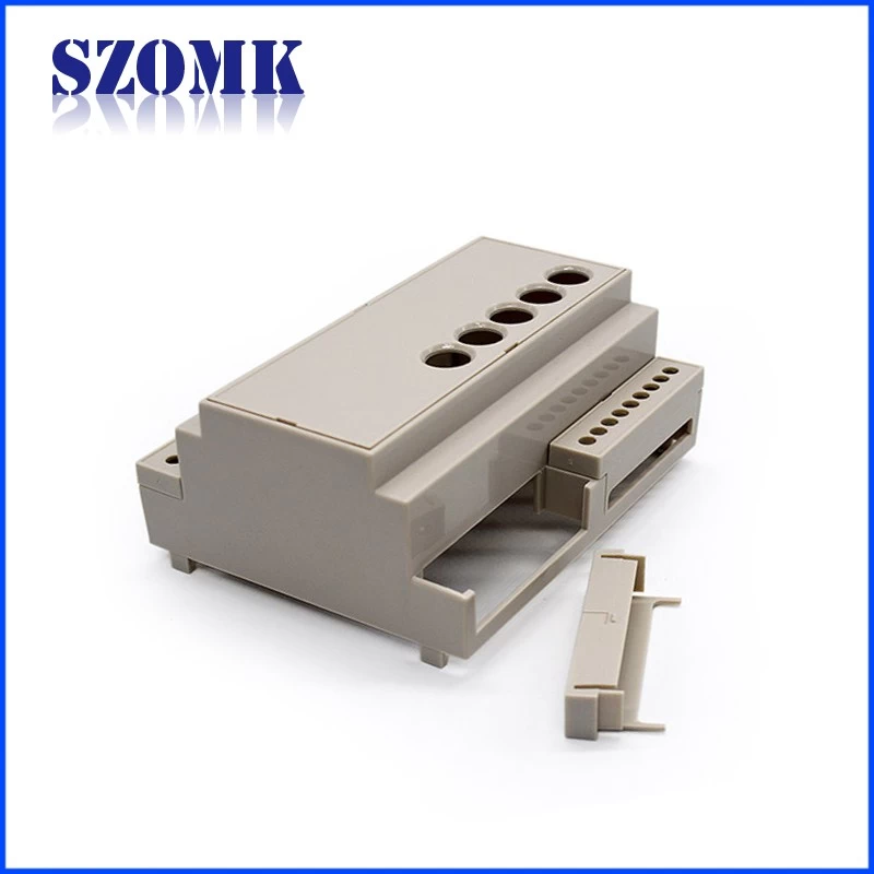 industrial plastic din rail relay enclosure for electronic pcb plastic enclosure with 106*50*98mm