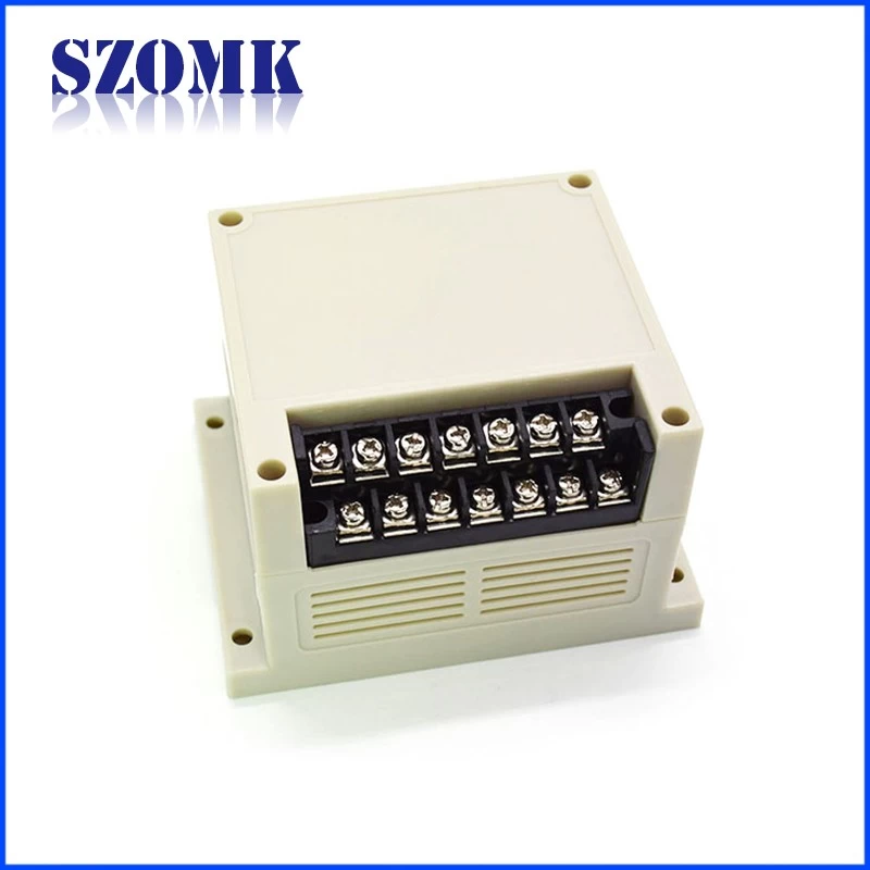 industrial relay din rail plastic enclosure with terminal block with 115*90*72mm AK-P-05a