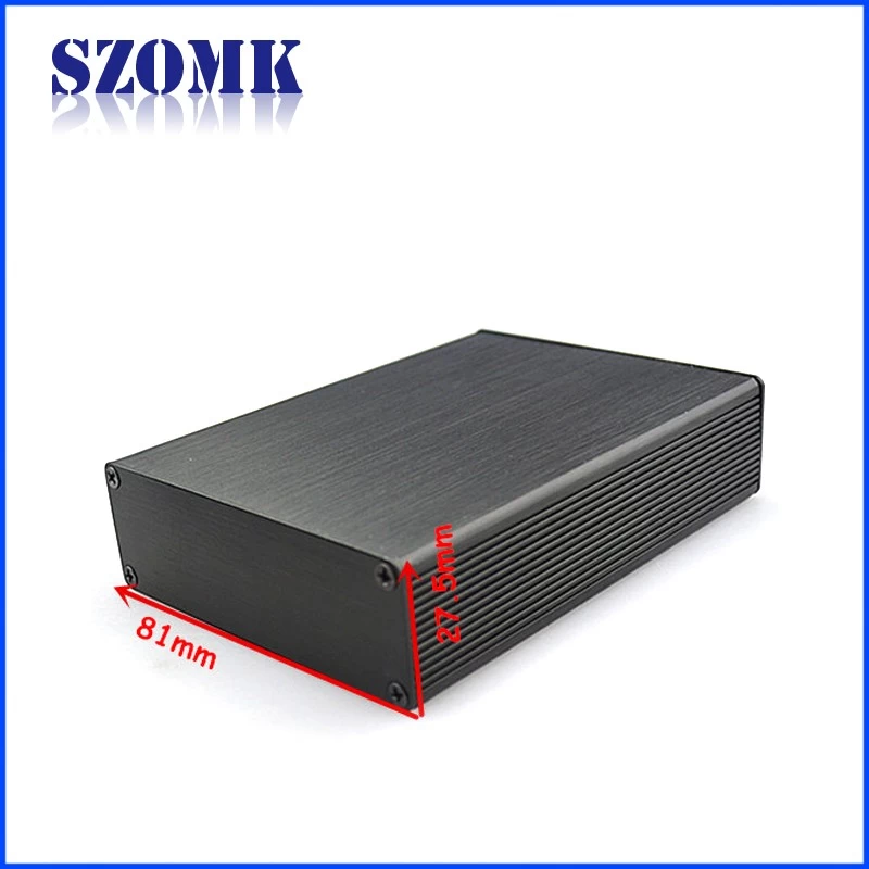 manufacture aluminum electronic enclosure for electronic component aluminum casing with 27.5*81*free