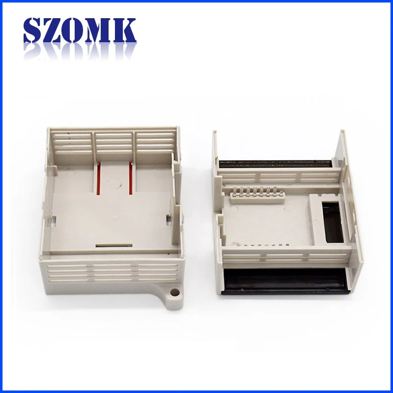 manufature industial plastic din rail enclosure for electronic project from szomk with 160*100*30mm