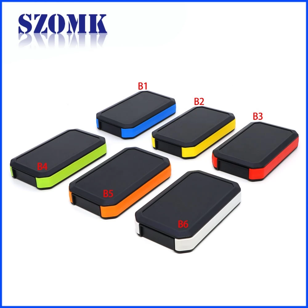 new design color abs plastic waterproof handheld enclosure with battery holder size 171*95*33 AK-H-79a