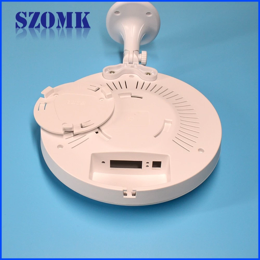 new style whtie custom color rounded network wireless router electrical plastic enclosure for pcb AK-NW-43